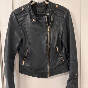 Zara GENUINE SHEEP LEATHER Jacket